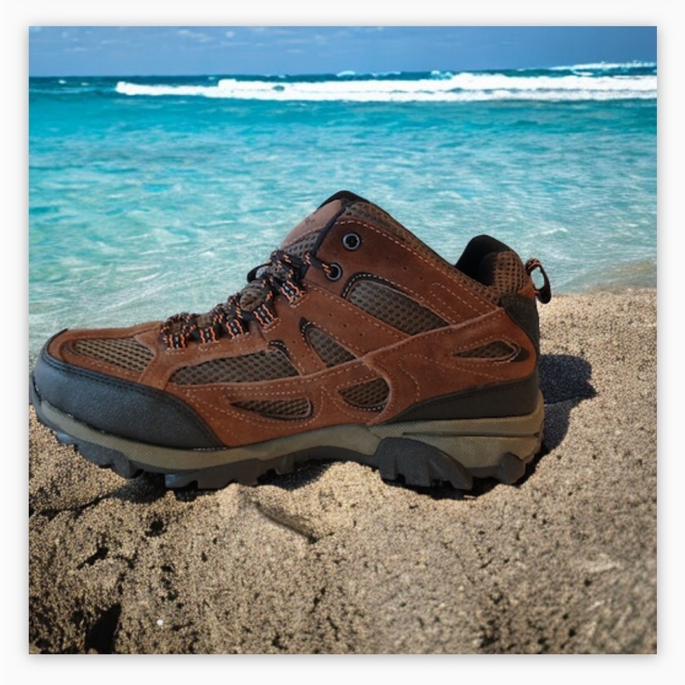 OzarkTrail forest Vented Waterproof Leather Hiker Boot Sz 9-Women-Men-7-Like Ne - Picture 4 of 14